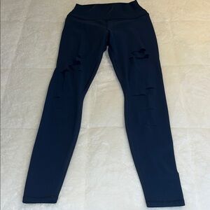 ALO Yoga Midnight Blue Cutout Leggings